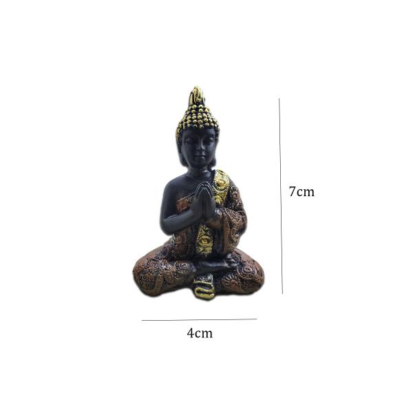 Imagem de Enfeite Decoração Buda Decorativo Estatueta Hindu Altar Conjunto 3un