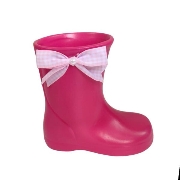 Imagem de Enfeite Decorativo Bota Avulsa Boneca - Pink Com Laço