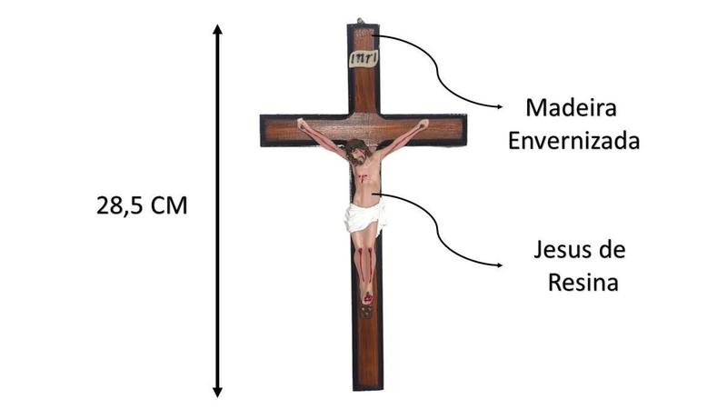 Imagem de Enfeite Decorativo Crucifixo Parede Pequeno