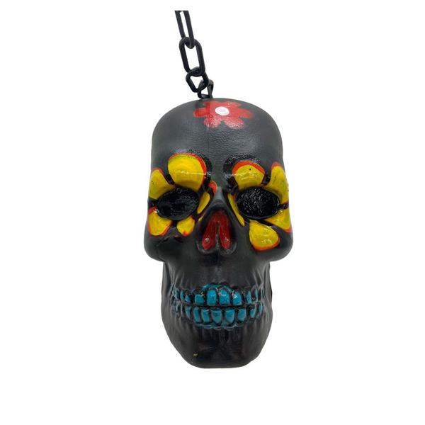 Imagem de Enfeite Decorativo Halloween - Caveira Corrente Mexicana Preta - 1 unidade - Rizzo