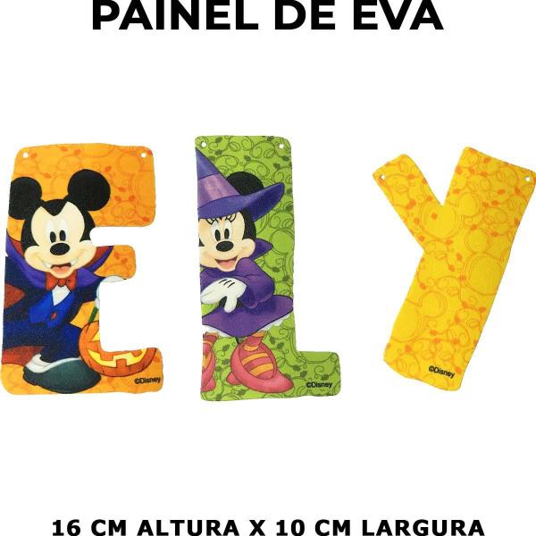 Imagem de Enfeite Dia das Bruxas Faixa Happy Halloween Cutie Disney Parede e Teto Aniversário Letras em EVA Premium