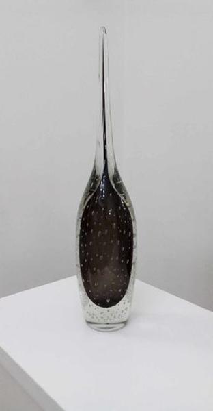 Imagem de Enfeite Gota Tears em Murano Preto e Transparente 47 cm