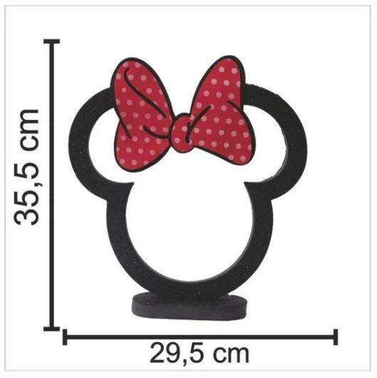 Imagem de Enfeite Grande Para Festa Minnie Com Glitter, Licenciado - 1 Un Piffer