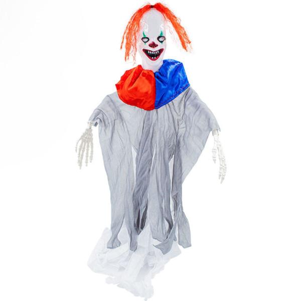 Imagem de Enfeite Halloween Palhaço Fantasma Malvado 58cm