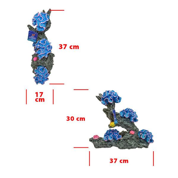 Imagem de Enfeite Lester Coral na Pedra RS 428 - Azul