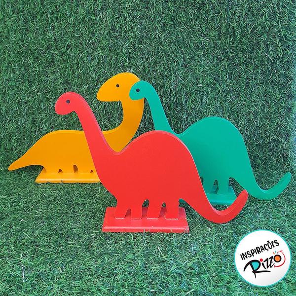 Imagem de Enfeite MDF - Dinossauro - Vermelho - 15,5cm - 1 unidade - Rizzo