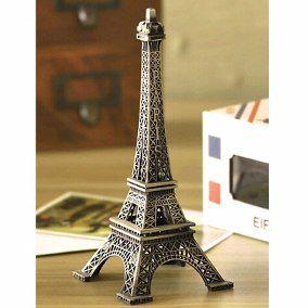 Imagem de Enfeite Miniatura Torre Eiffel Metal Paris Decoração 18cm