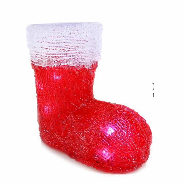 Imagem de Enfeite Natal Bota Noel Iluminada 15cm 10 LED