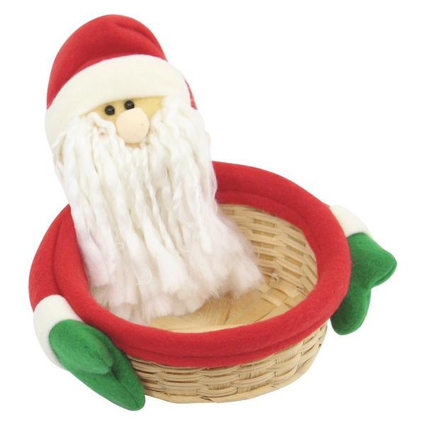 Imagem de Enfeite Natal Cesto Papai Noel 18cm