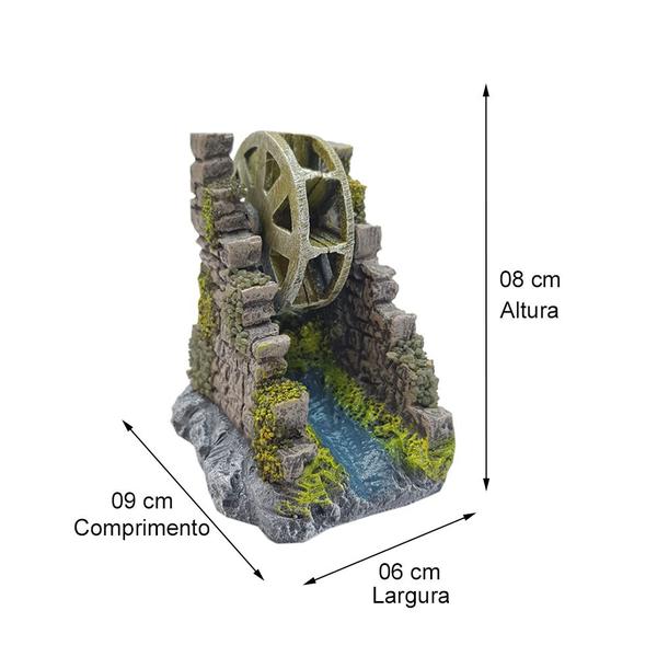 Imagem de Enfeite Para Aquário - Moinho Roda D'Água Oxigenador