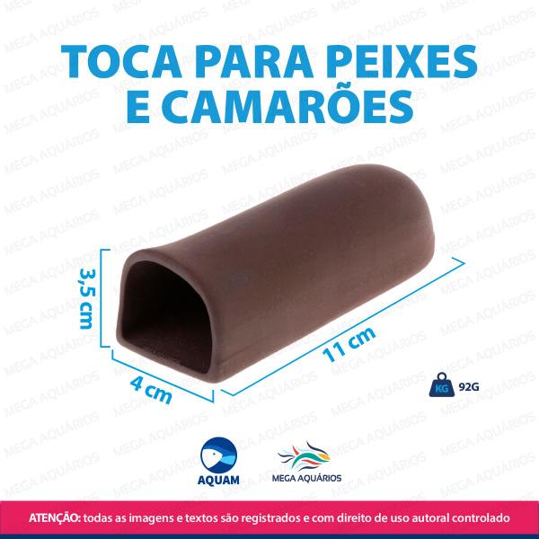 Imagem de Enfeite Para Aquário Toca m Cerâmica Peixe Pleco Cascudo