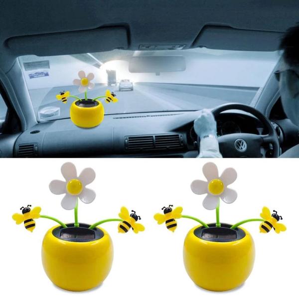 Imagem de Enfeite Para Carro E Casa Flor Dançante Movida à Luz Solar