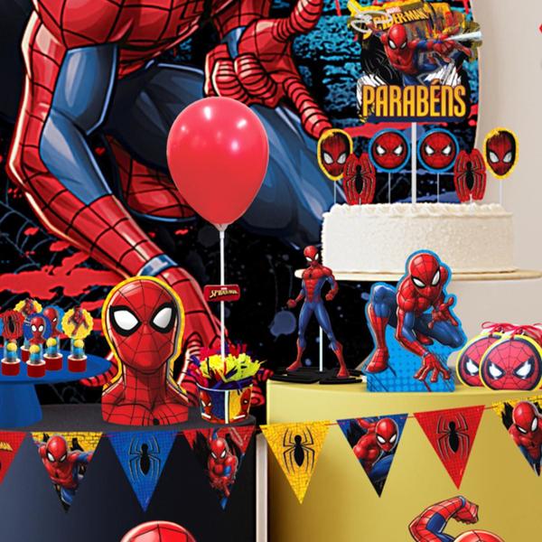 Imagem de Enfeite Para Decoração Festa Homem-Aranha Em Eva Spiderman