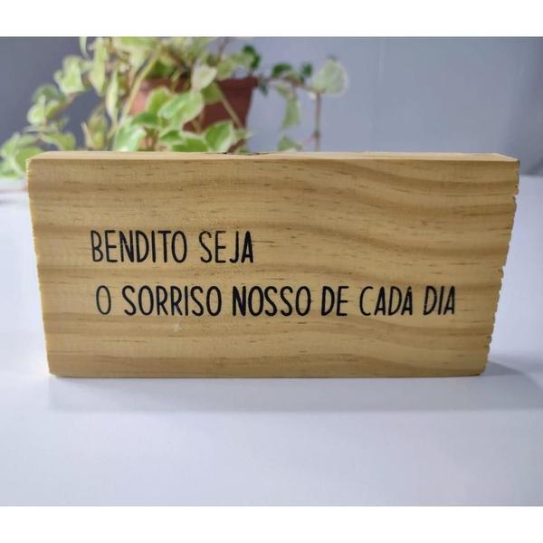 Imagem de Enfeite Para Rack Ou Estante Placa Com Frases Decorativas