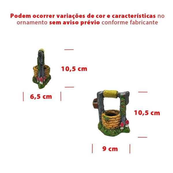 Imagem de Enfeite Poço com Bolhas Resina Aquários - Lester RS 511