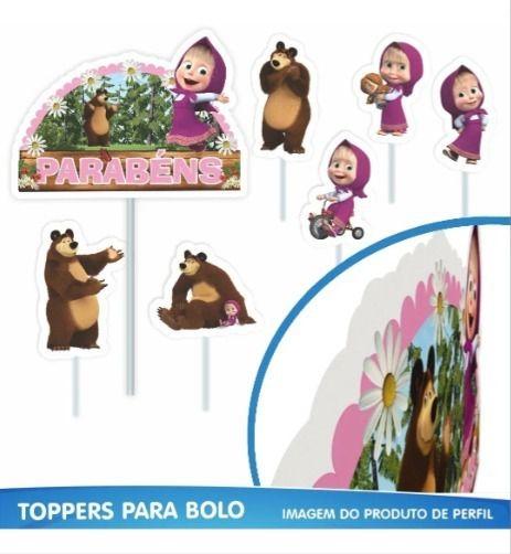 Imagem de Enfeites Decorativos Festa De Aniversário Masha E O Urso