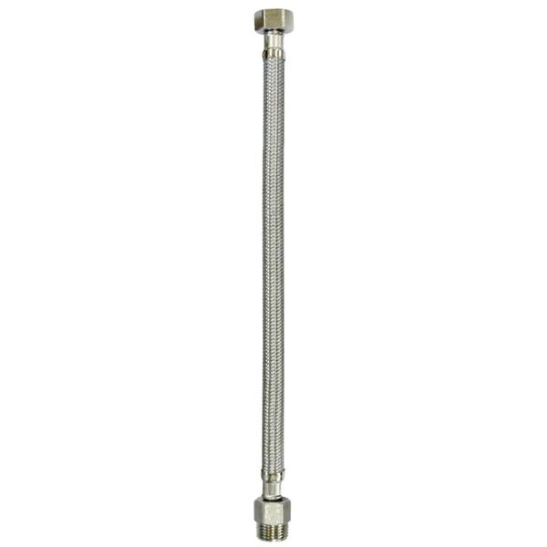 Imagem de Engate Flexível Aço Inox Trançado Canopla 1/2''X60Cm Japi