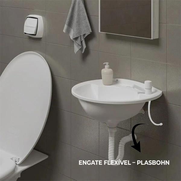 Imagem de Engate Flexível De Pvc Resistente 30cm Branco