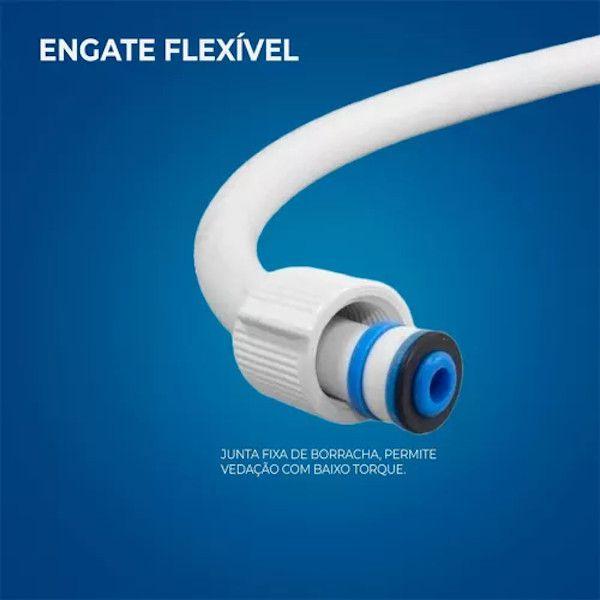 Imagem de Engate Flexível PVC Branco 40cm 1/2 Reforçado Plasbohn