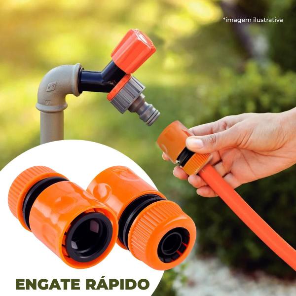 Imagem de Engate Rápido Mangueira de 1/2" Pote Com 45 Peças Force Line