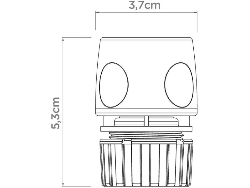 Imagem de Engate Rápido para Mangueira 1/2” Tramontina - 78506000 Verde e Laranja