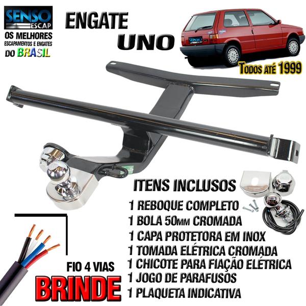 Imagem de Engate Reboque Rabicho Fiat Uno Até 1999 Todos