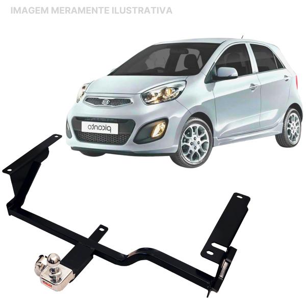 Imagem de Engate Reboque Rabicho Fixo Picanto 2007 a 2011 450Kg