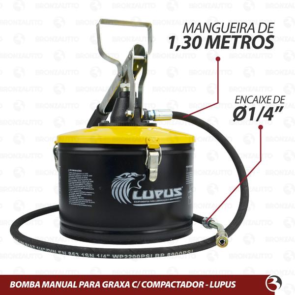 Imagem de Engraxadeira Manual 4kg Bomba Graxa Profissional Lupus 7003