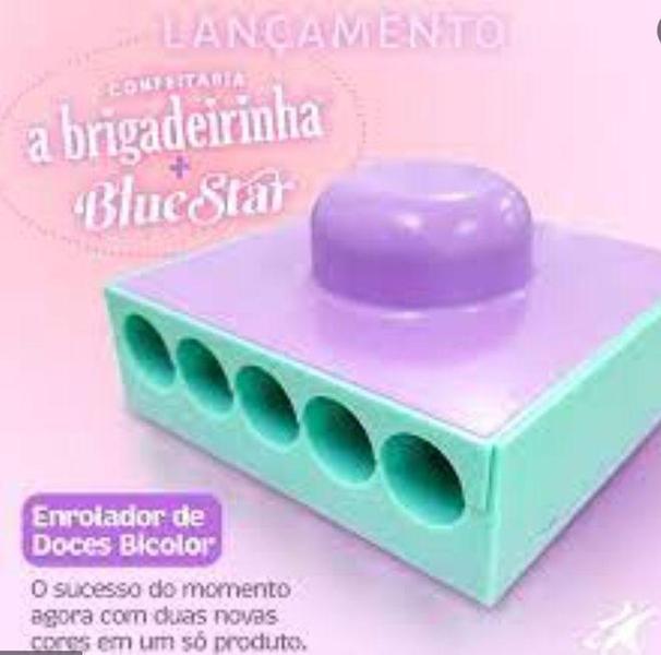Imagem de Enrolador De Doces Brigadeirinha Bicolor 12g Confeitaria Doces Massas Pasta Americana Blue Star