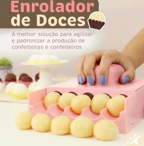 Imagem de Enrolador De Doces Rosa Bebê Bluestar 8g Doce De Cento