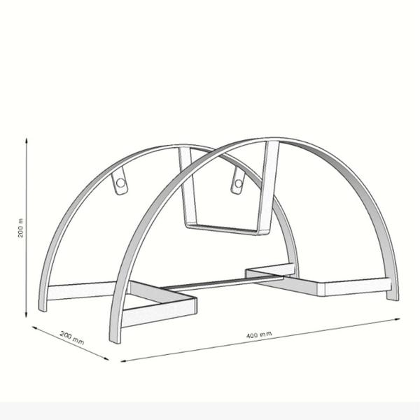 Imagem de Enrolador De Magueira De Parede Para Jardim Eco Preto Fosco