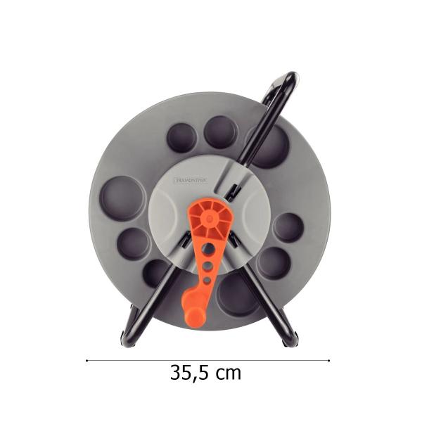 Imagem de Enrolador de Mangueira Até 55m Suporte Com Manivela e Engate