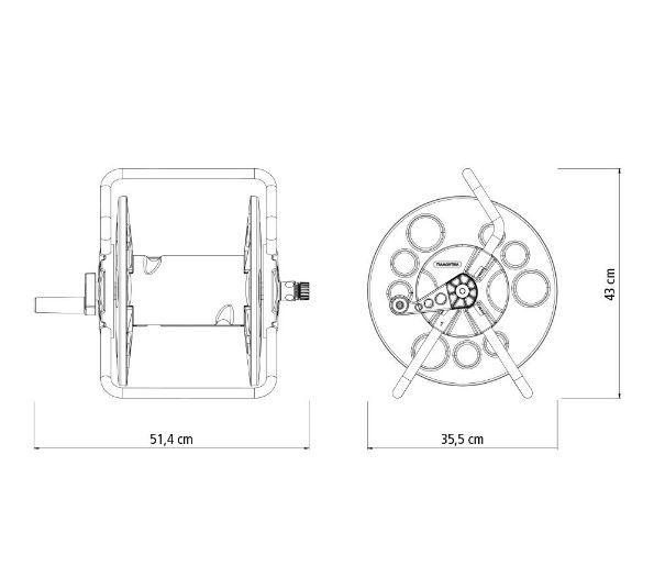 Imagem de Enrolador de Mangueira de Jardim Tramontina Fixo