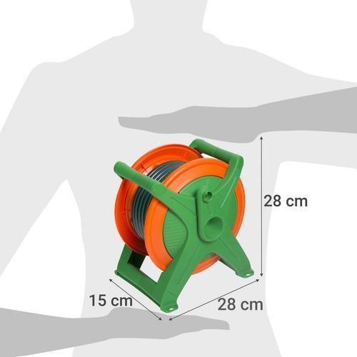 Imagem de Enrolador Mangueira Portátil 25M Com Conectores 25X25X18Cm