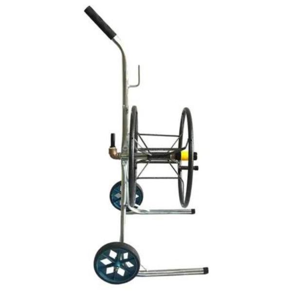 Enrolador Mangueira Suporte Carrinho Quintal Até 30M Preto - A.F.S Imagem de Enrolador Mangueira Suporte Carrinho Quintal Até 30M Preto