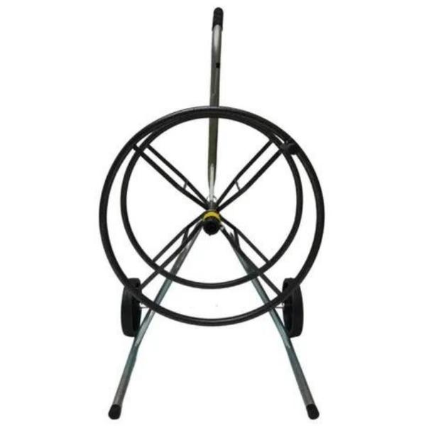 Enrolador Mangueira Suporte Carrinho Quintal Até 30M Preto - A.F.S Imagem de Enrolador Mangueira Suporte Carrinho Quintal Até 30M Preto