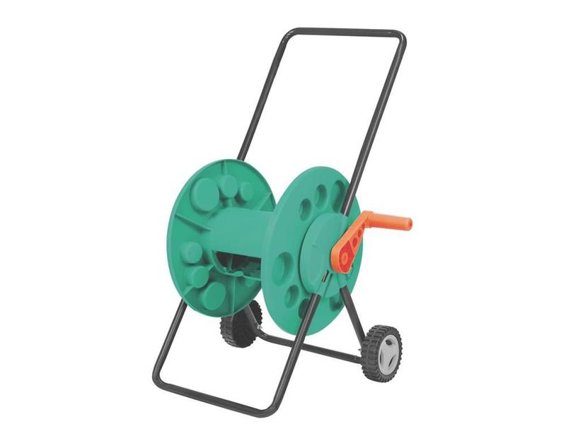 Imagem de Enrolador plastico para mangueiras de 1 2 de ate 60 m bracos metalicos e rodas plasticas tramontina