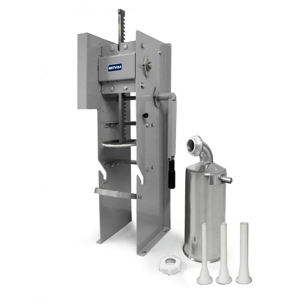 Imagem de ENSACADEIRA DE LINGÜIÇA 06 Litros Vertical Bojo em Aço Inox ELV-06 - METVISA