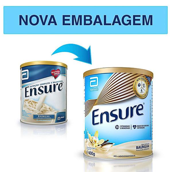 Imagem de Ensure Abbott pó Lata Sabor Baunilha Adulto 400g