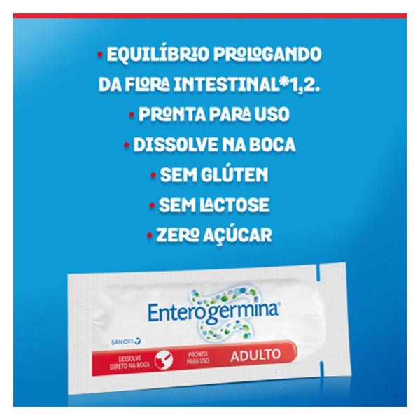 Imagem de Enterogermina Adulto Sabor Laranja 9 Sachês De 2G - Sanofi