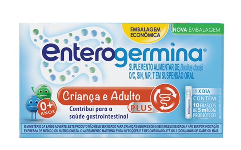 Imagem de Enterogermina Plus Probiótico Com 10 Frascos De 5ml - Sanofi