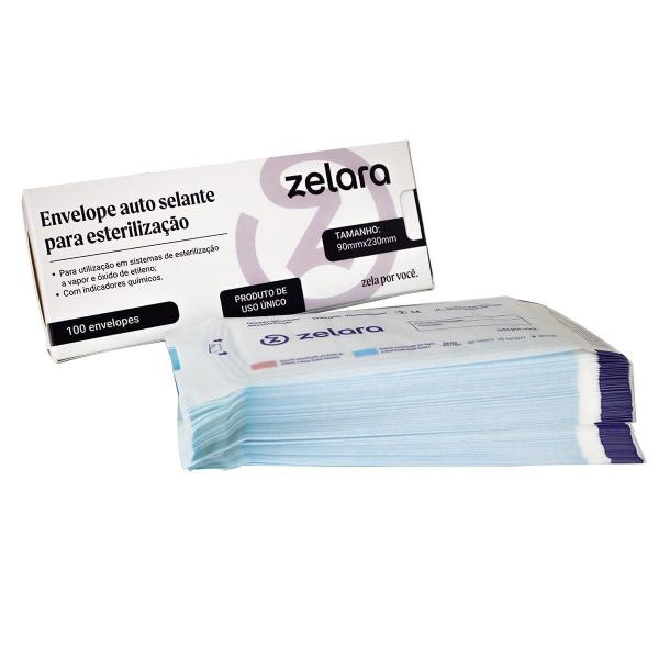 Imagem de Envelope Auto Selante Esterilização 9X23Cm Zelara 100 Un