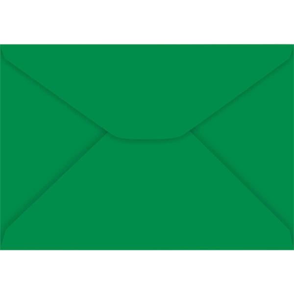 Imagem de Envelope Carta Colorido 114X162MM Verde Escuro 85G