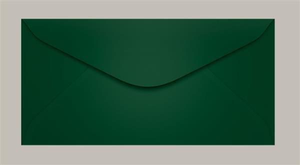 Imagem de Envelope Oficio 114x229 Verde Escuro Brasil