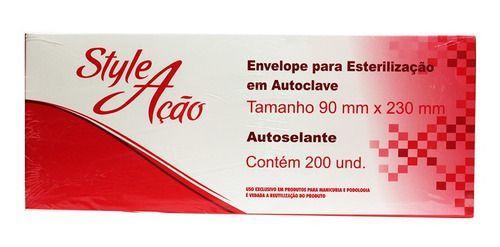 Imagem de Envelope Para Esterilização Em Autoclave 90x230mm Com 200un - Style Ação