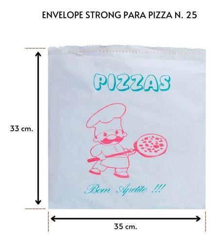 Imagem de Envelope Para Pizza Brotinho N 25 (33x35) Com 250 Unidades