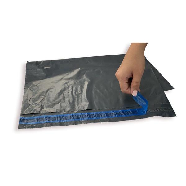 Imagem de Envelope plástico lacre segurança correios Sedex 100x60cm Cinza