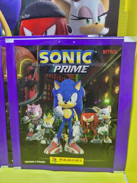 Imagem de Envelope Sonic Prime Panini, 5 Envelopes = 25 Cromos + Album Capa Cartão