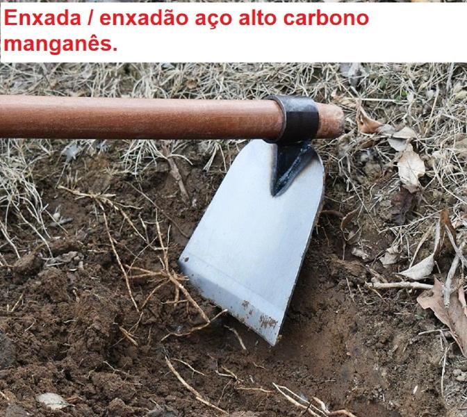 Imagem de Enxadão Largo 18,5cm de Aço Manganês  Resistente e Leve