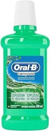 Imagem de Enxaguante Antisséptico Bucal Oral-B Complete Explosão de Frescor Hortelã Sem Álcool 500ml